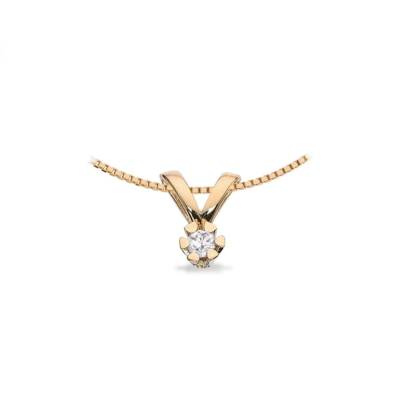 Vida Anhänger 14 kt. Gold mit Brillant 0,03 - 0,50 ct.