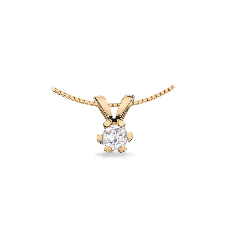 Vida Anhänger 14 kt. Gold mit Brillant 0,03 - 0,50 ct.