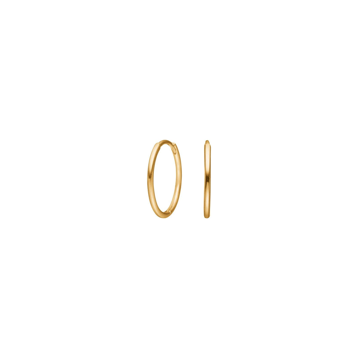 Siersbøl - Guld creoler Ø12 i 8-14kt. guld