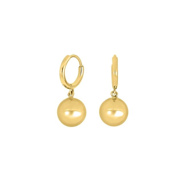 Nordahl Jewellery - HONEY52 2 creoler i forgyldt sølv m. hjerter