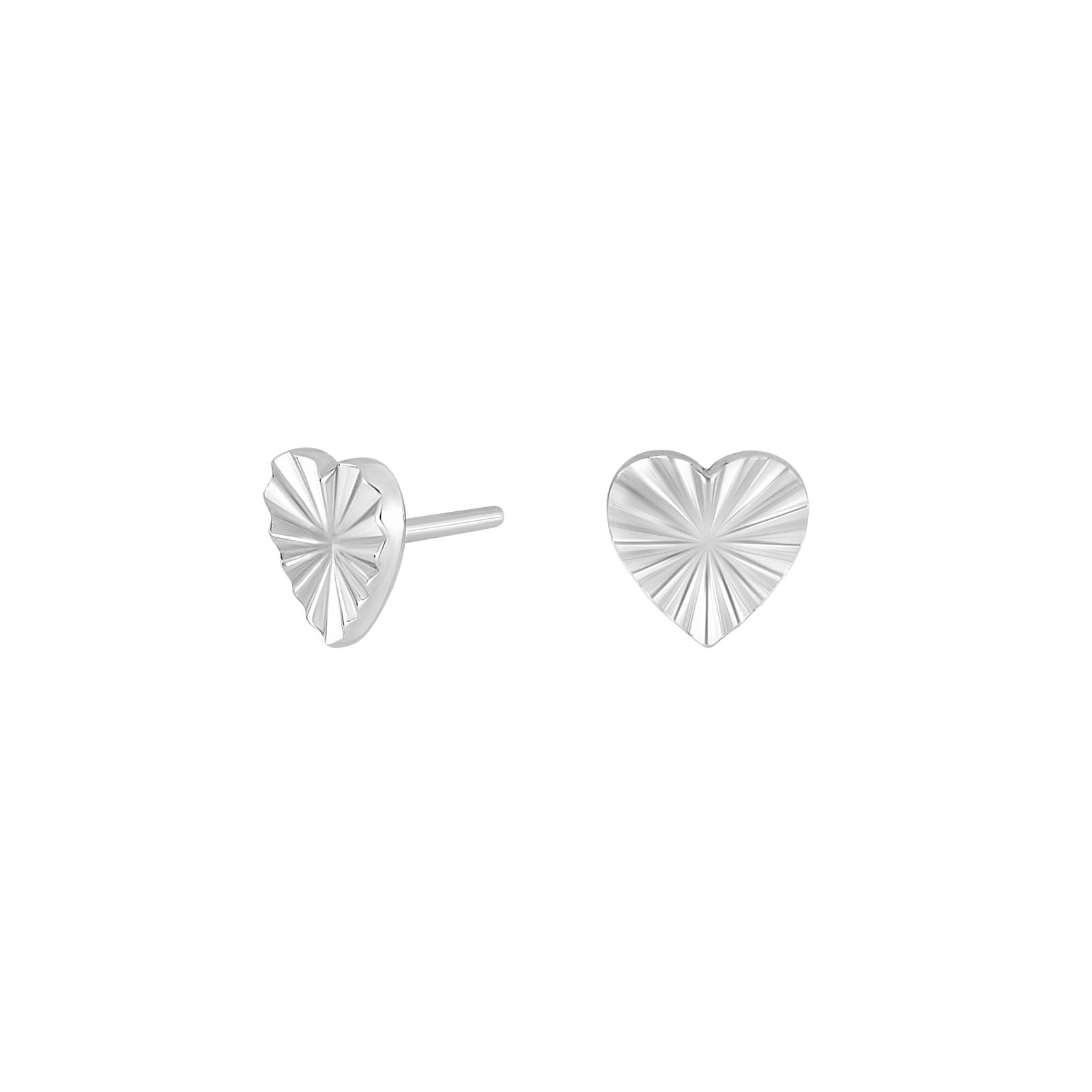 Nordahl Jewellery - ACTOR52 ørestikker i sølv m. hjerte