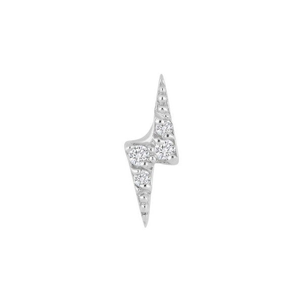 Nordahl Jewellery - PIERCE52 Labret ørestik m. lyn i sølv 314 014CZ9