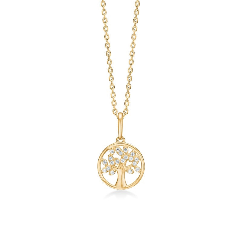 Tree of Life vedhænget i 8 kt guld fra Mads Z