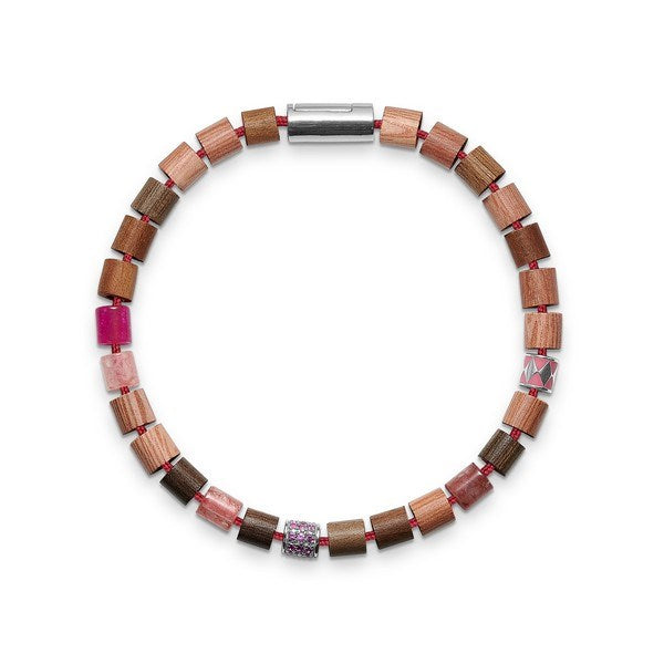 MAKUA BEACH pink armbånd m perler fra Black Sun 5159039