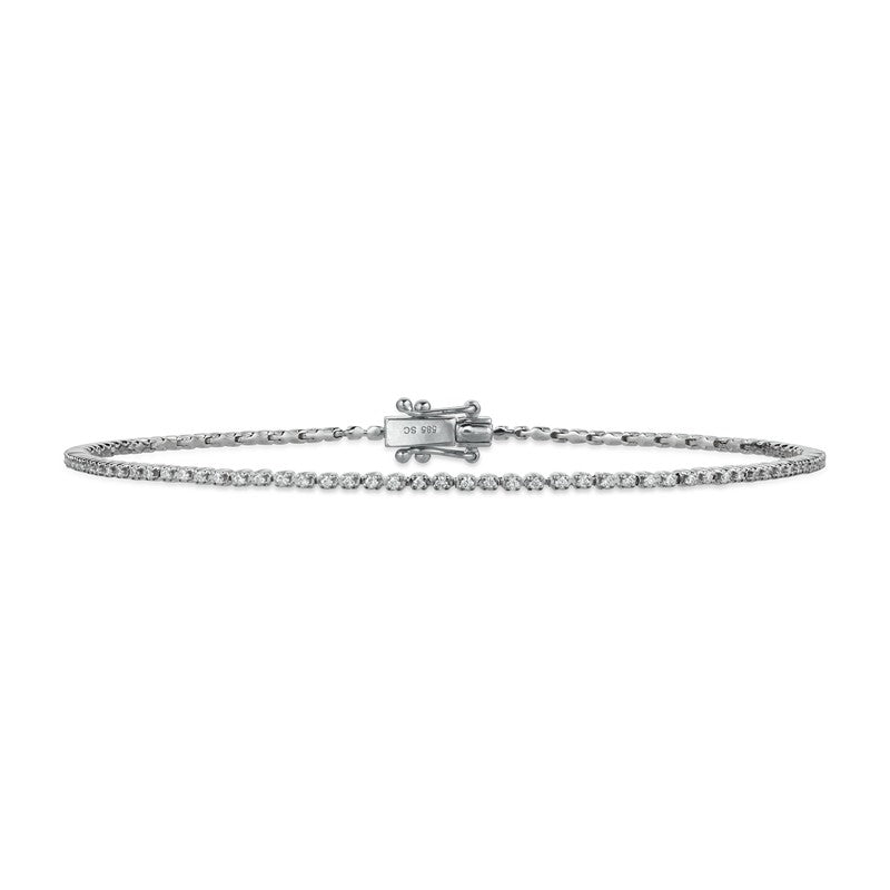 Dazzling - 14 kt. hvidguld tennis-armbånd m/ 0,32 H-W/SI