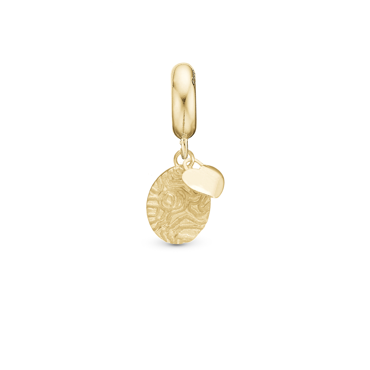 Christina Jewelry Fingerprint Hänge-Charm aus elegant vergoldetem 925er Sterlingsilber