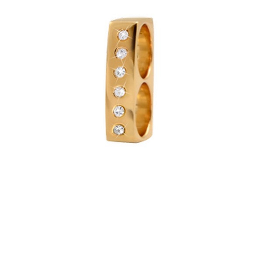 Christina Collect DOUBLE CHARM in Vergoldet für Lederarmband