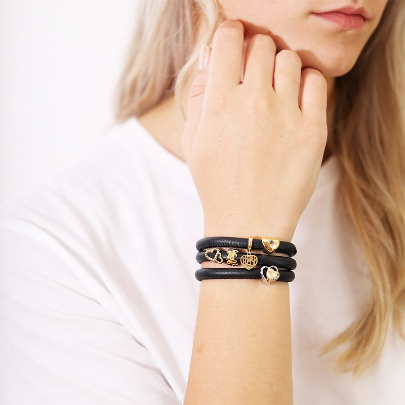 Christina Collect HEARTS TO TONE Charm in vergoldetem Silber