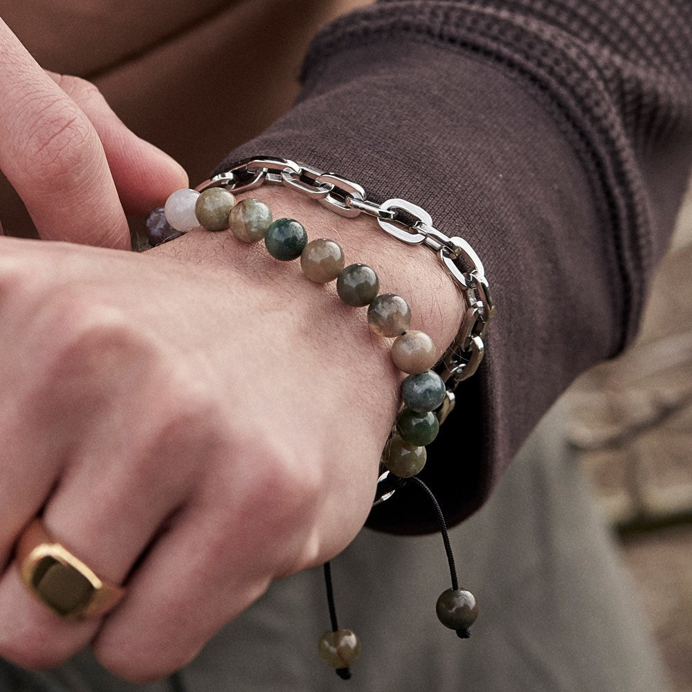 Son of Noa - SON armbånd med Indian agate i 6 mm One size båret af model