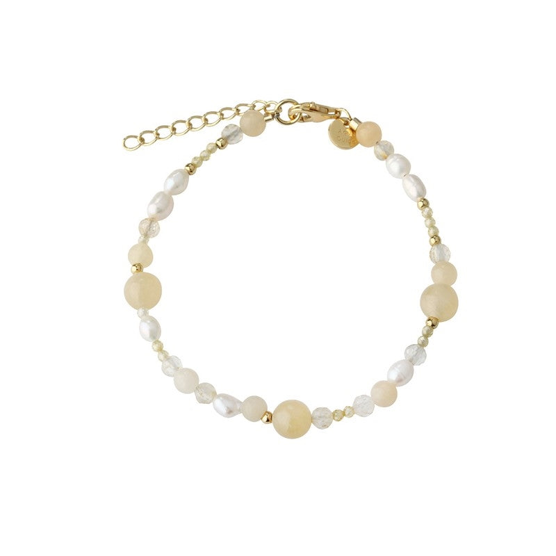 Aqua Dulce Moonlight Pearl Bracelet i forgyldt sølv
