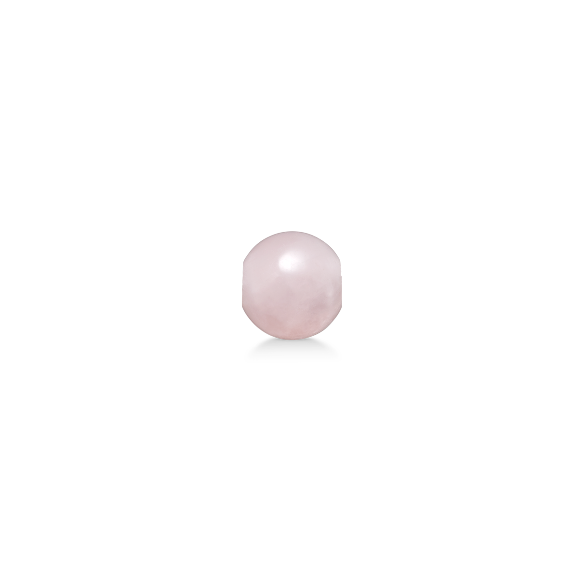 Mads Z Poetry Love Perle aus Rosenquarz, 8 mm – elegantes Schmuckelement