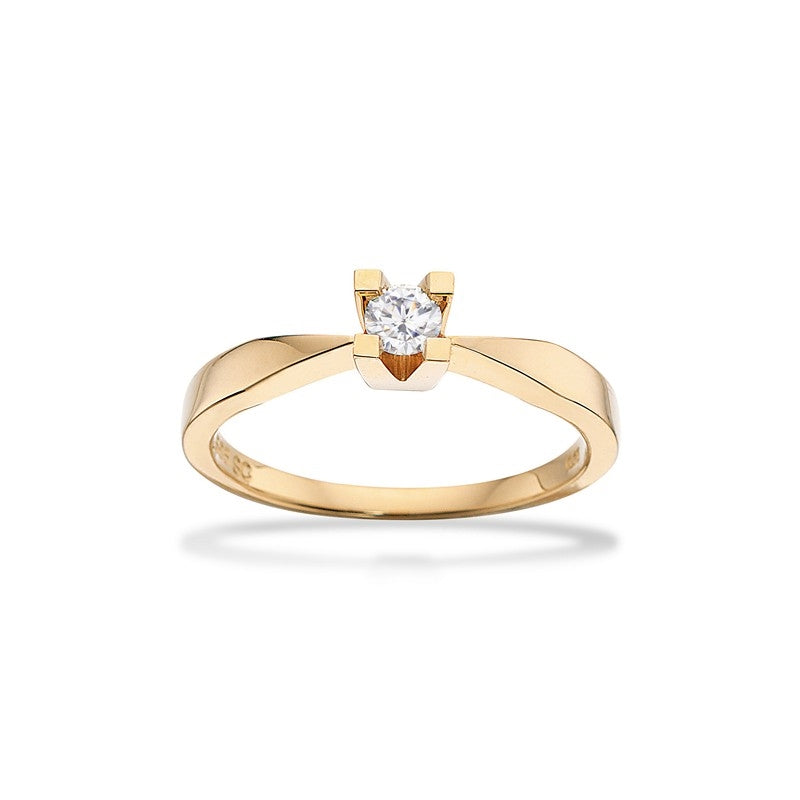 Kleopatra Ring in 8 kt. Gold 0,05ct.-0,25ct. Diamant