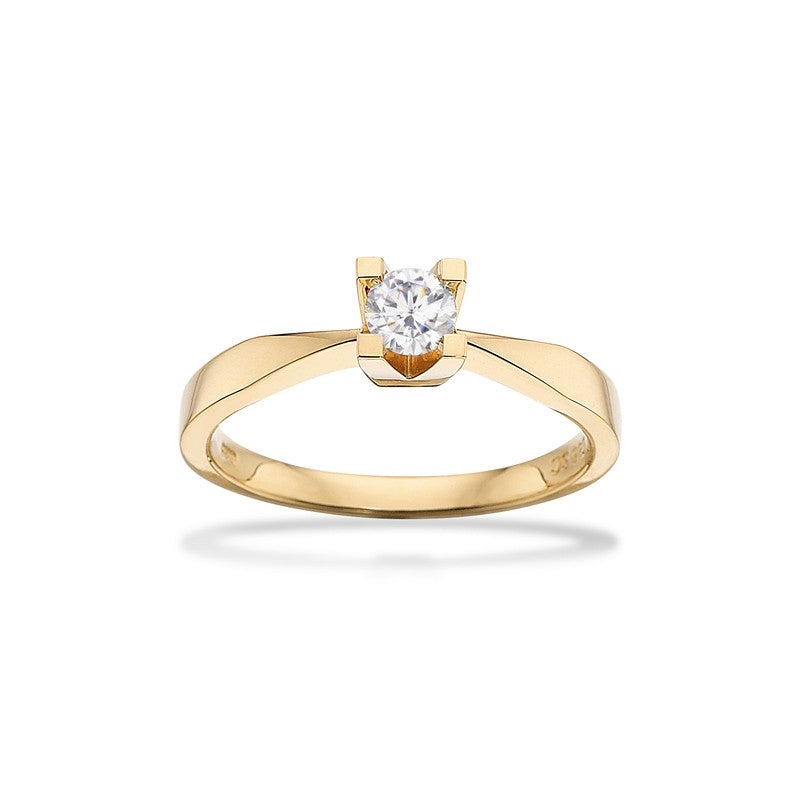 Kleopatra Ring in 8 kt. Gold 0,05ct.-0,25ct. Diamant