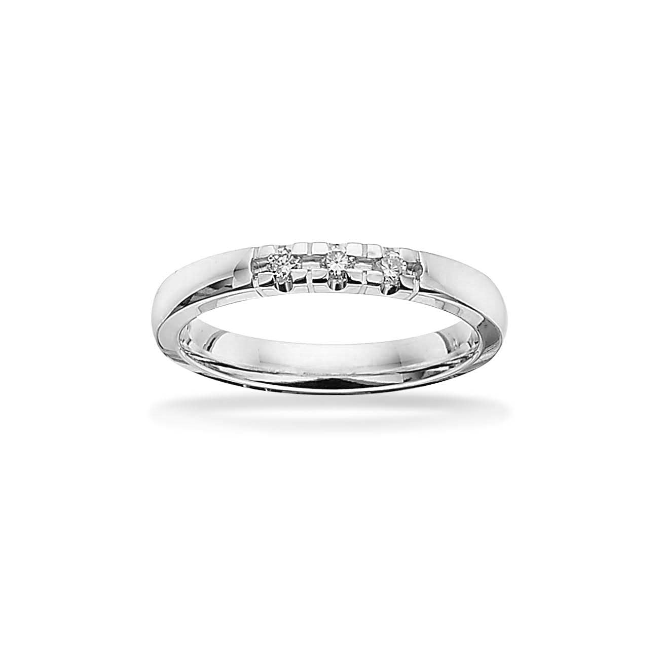Grace Alliancering i 14 kt. med i alt 0,09 ct. 7156,3