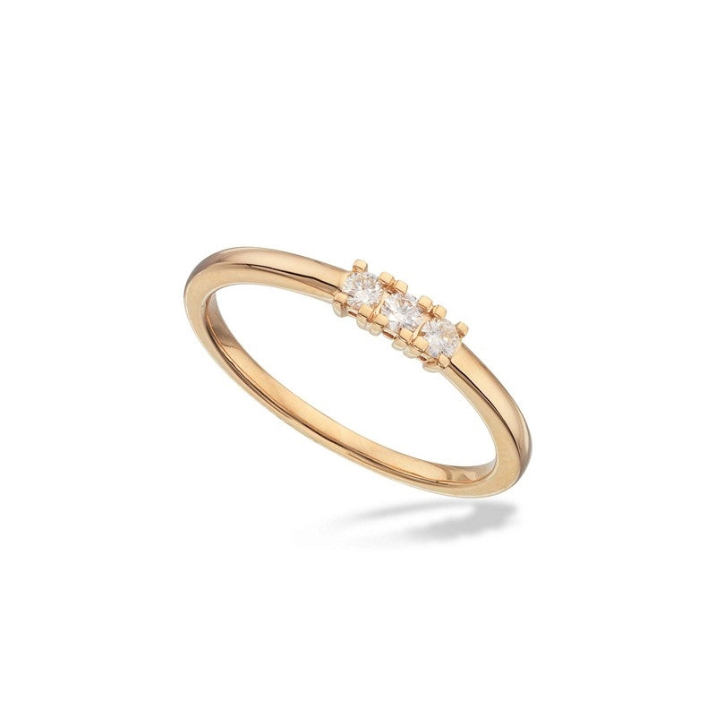 Kleopatra alliancering i 14 kt guld m 0,12-0,24ct 7335