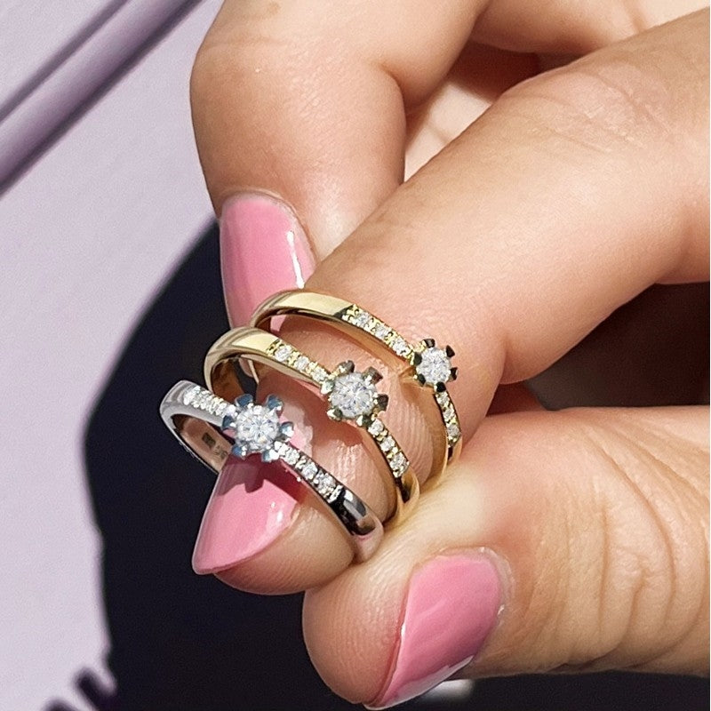 Vida Darling diamantring 14 kt. guld. med brillant