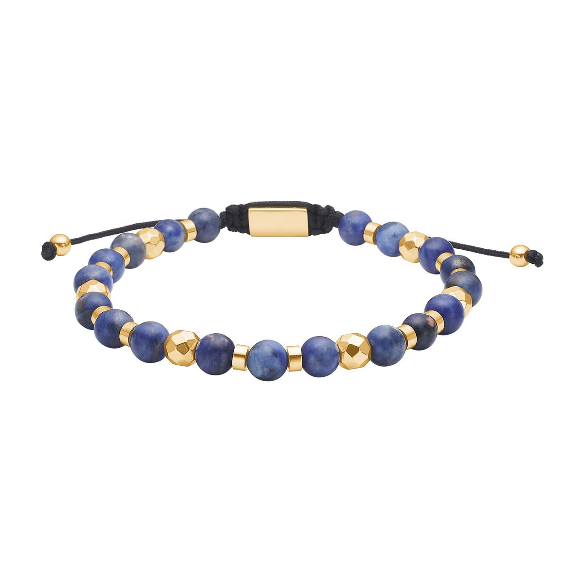 Nordahl Andersen Son of Noa herre armbånd i IP gold stål med sodalite perler