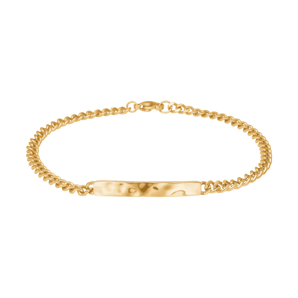 Herrearmbånd i rustfrit stål IP gold 4,5 mm, SON of NOA