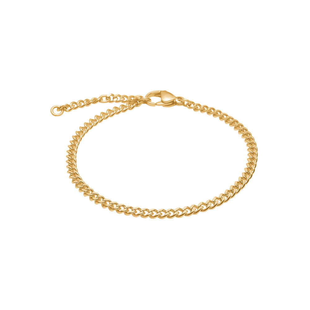 Armbånd i rustfrit stål IP gold 3 mm, 16+3 cm, SON of NOA