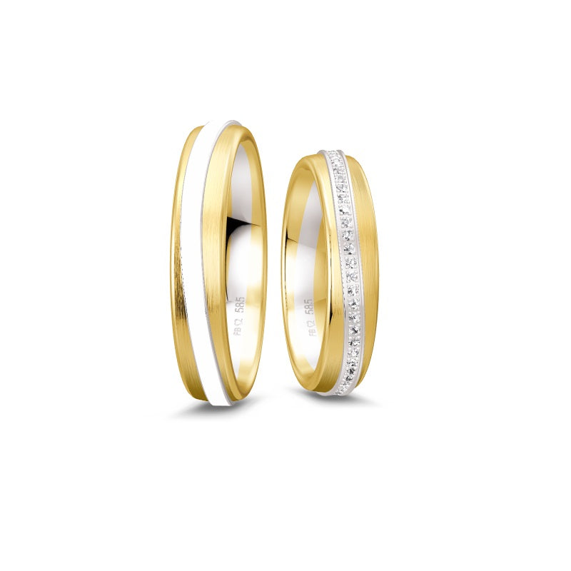 Breuning Renaissance zweifarbiger Ring mit 58 Diamanten