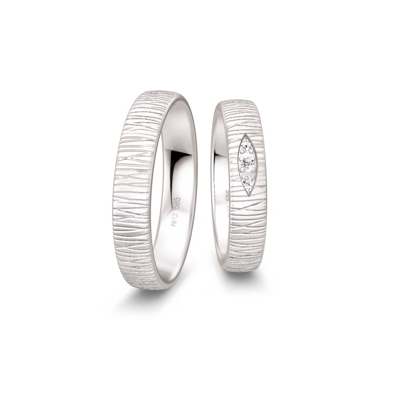 Breuning Renaissance Weißgold mit 3 Diamanten 0,07 ct