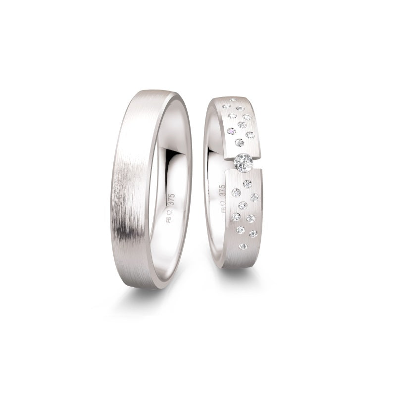 Breuning Renaissance Weißgold, 19 Diamanten, 0,149 ct