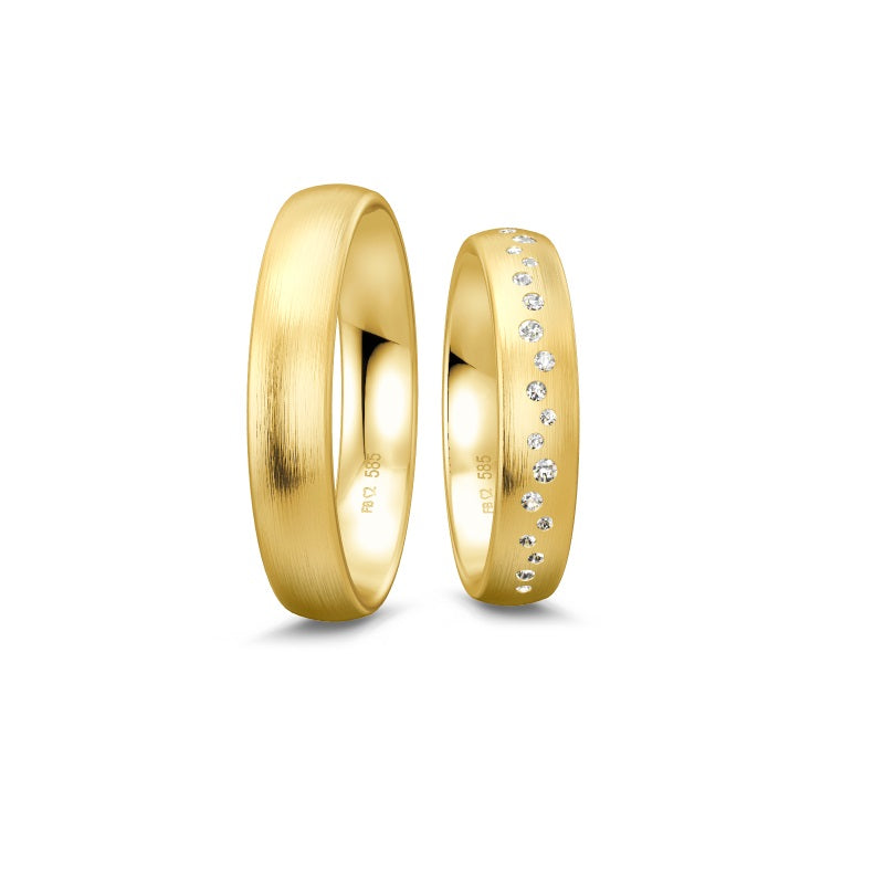 Breuning Renaissance Ring aus Gold mit 23 Diamanten (0,181 ct)