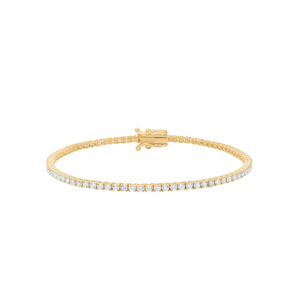 Siersbøl Luxury tennisarmbånd i 14 karat guld med 2,0 ct lab grown diamanter