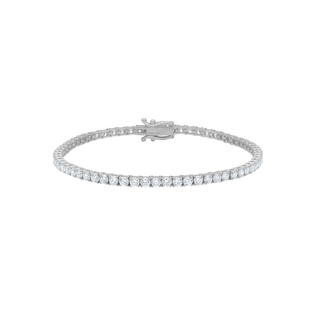 Siersbøl Luxury tennisarmbånd i 14 karat hvidguld med 4,005 ct lab grown diamanter