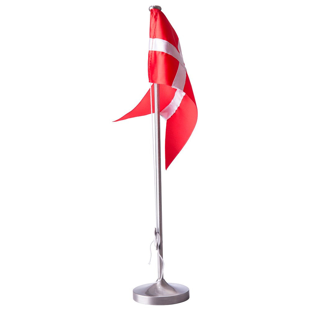 Fortinnet flagstang m. rund fod i 38,5cm