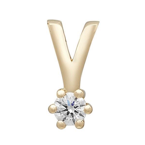 Afrodite - Diamantanhänger in 14 kt. Gold mit 0,03 - 0,15 ct