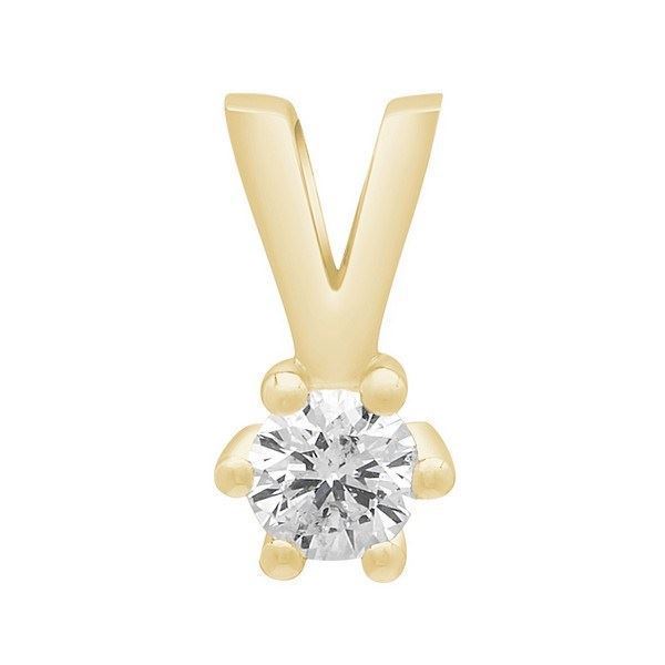 Afrodite - Diamantanhänger in 14 kt. Gold mit 0,03 - 0,15 ct