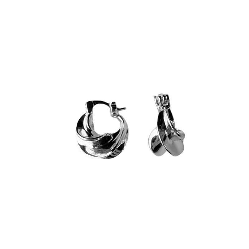 Pico Afrika Petite Hoops i forsølvet messing Y01007-FS