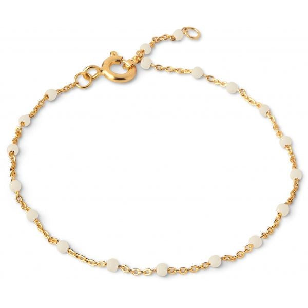 Enamel - Lola DAISY armbånd i forgyldt