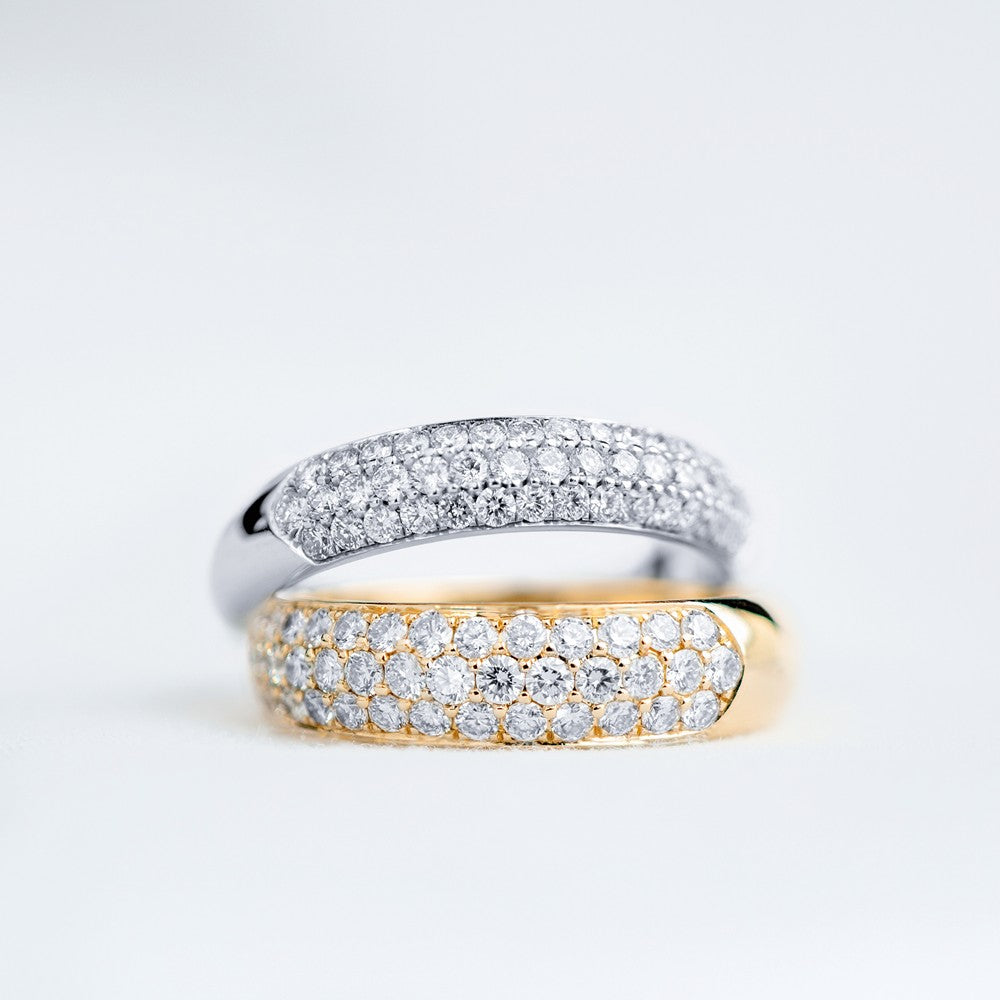 Beauté - Diamantring aus 14 kt. Gold mit insgesamt 0,60 ct