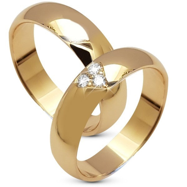 Aagaard vielsesringe i guld med 3 lab-grown diamanter på 0,09 ct, 9 eller 14 kt