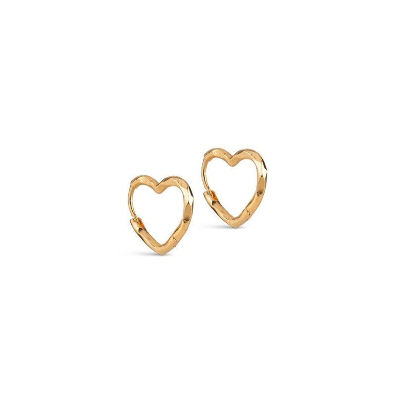 Enamel Organic Heart small øreringe m hjerte E413GM
