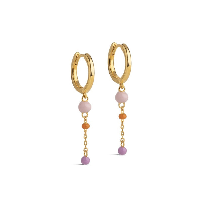 Lola Bold BLUSH øreringe i forgyldt sølv af Enamel