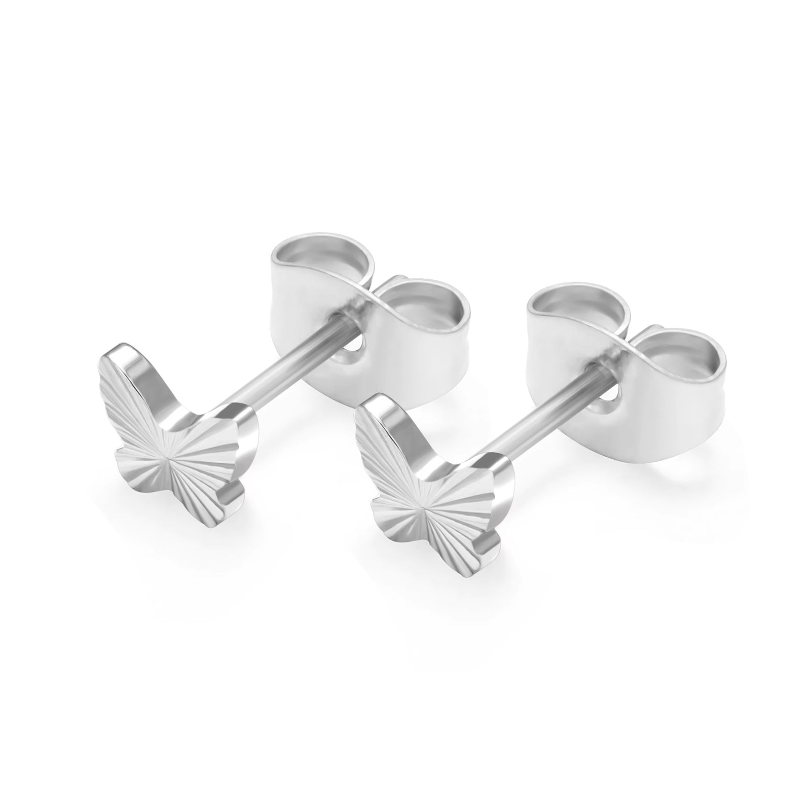 100% Titanium Sommerfugle øreringe i titanium