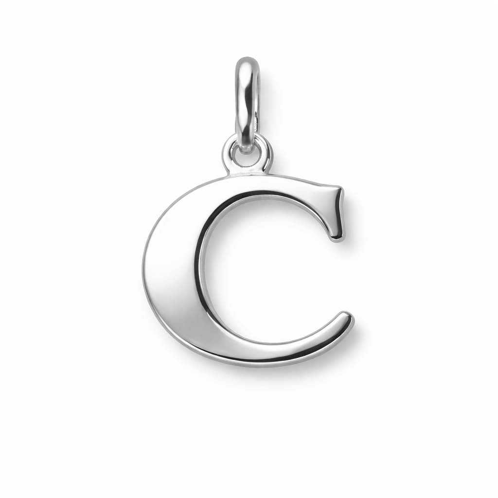 Buchstabenanhänger in Sterlingsilber - Wählen Sie einen Buchstaben