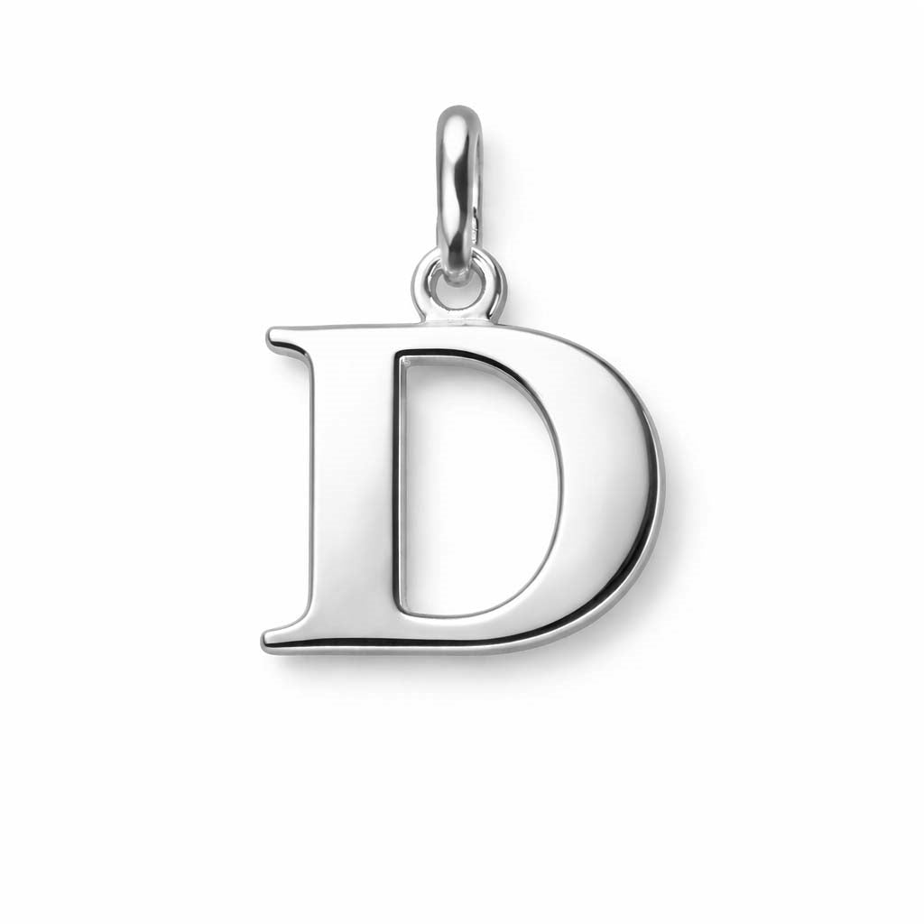 Buchstabenanhänger in Sterlingsilber - Wählen Sie einen Buchstaben