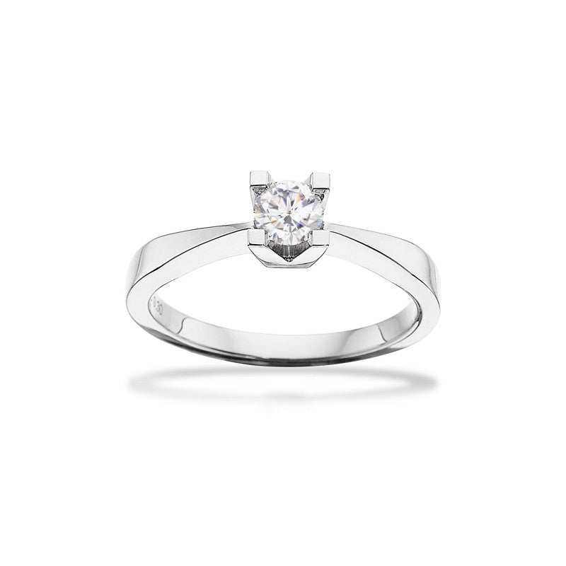 Kleopatra Ring in 14 kt Weißgold 0,05 ct Diamant
