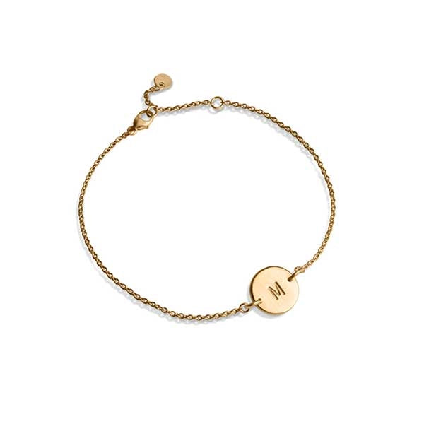 Jane Kønig Lovetag armbånd i forgyldt sølv 1-LOVE-TAG-G