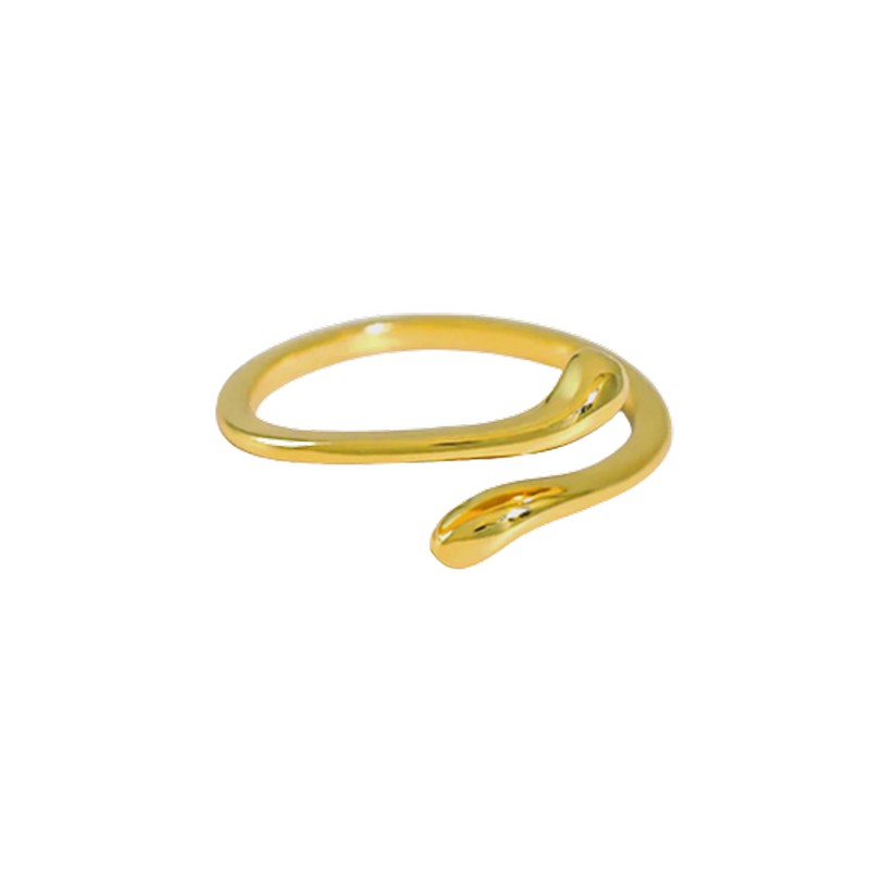 Snake Ring i forgyldt sølv fra MerlePerle