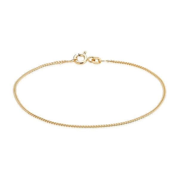 Panzer Facet Armband in 8kt. Gold