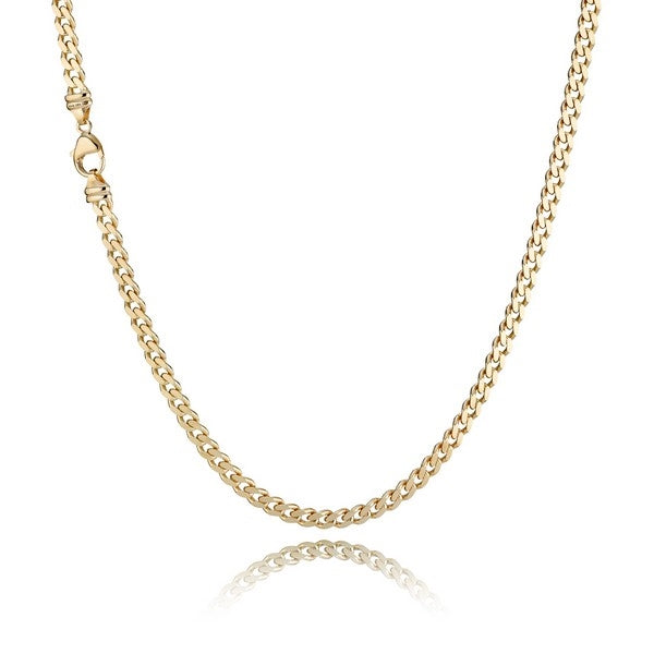 Panzer Facet Halskette in 8kt. Gold