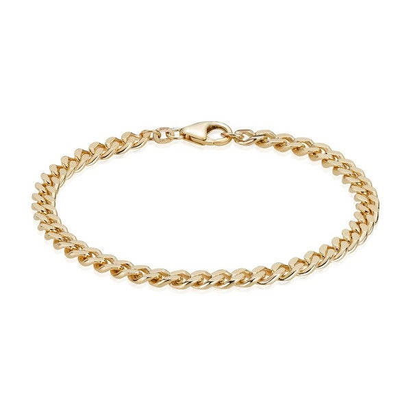 Panzer Facet Armband in 14kt. Gold
