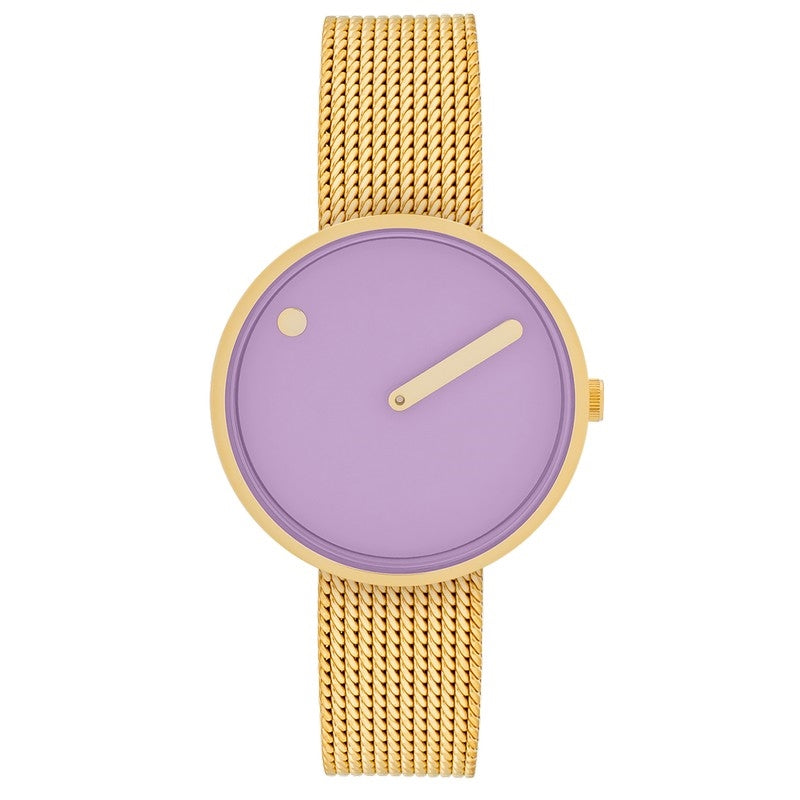 Picto - Light Lavender urskive og mesh lænke 34033-0914