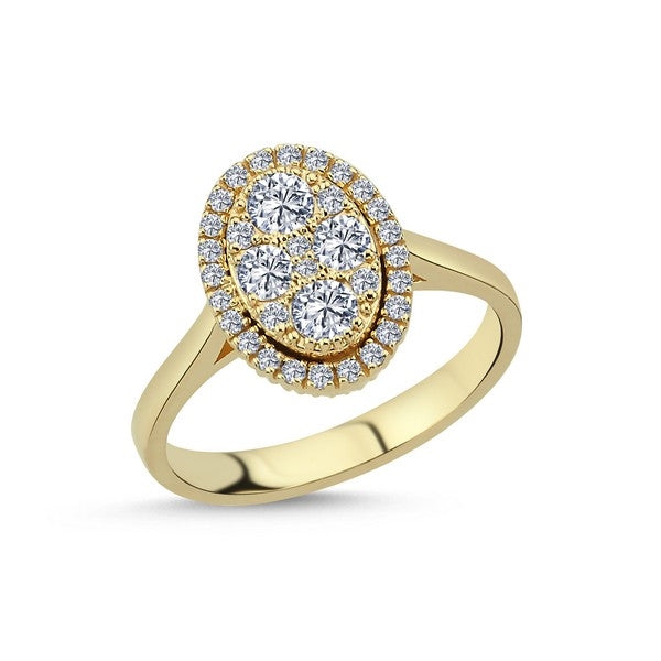 Posh ring i 14 kt guld med i alt 0,64 ct NURAN R1046 1