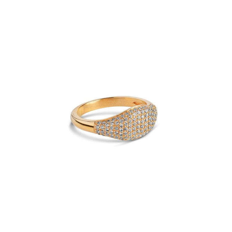 Sparkling Mary ring i forgyldt af Enamel Cph